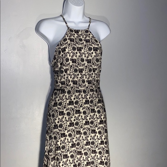 Boho style Full length halter dress with lining - Picture 1 of 8